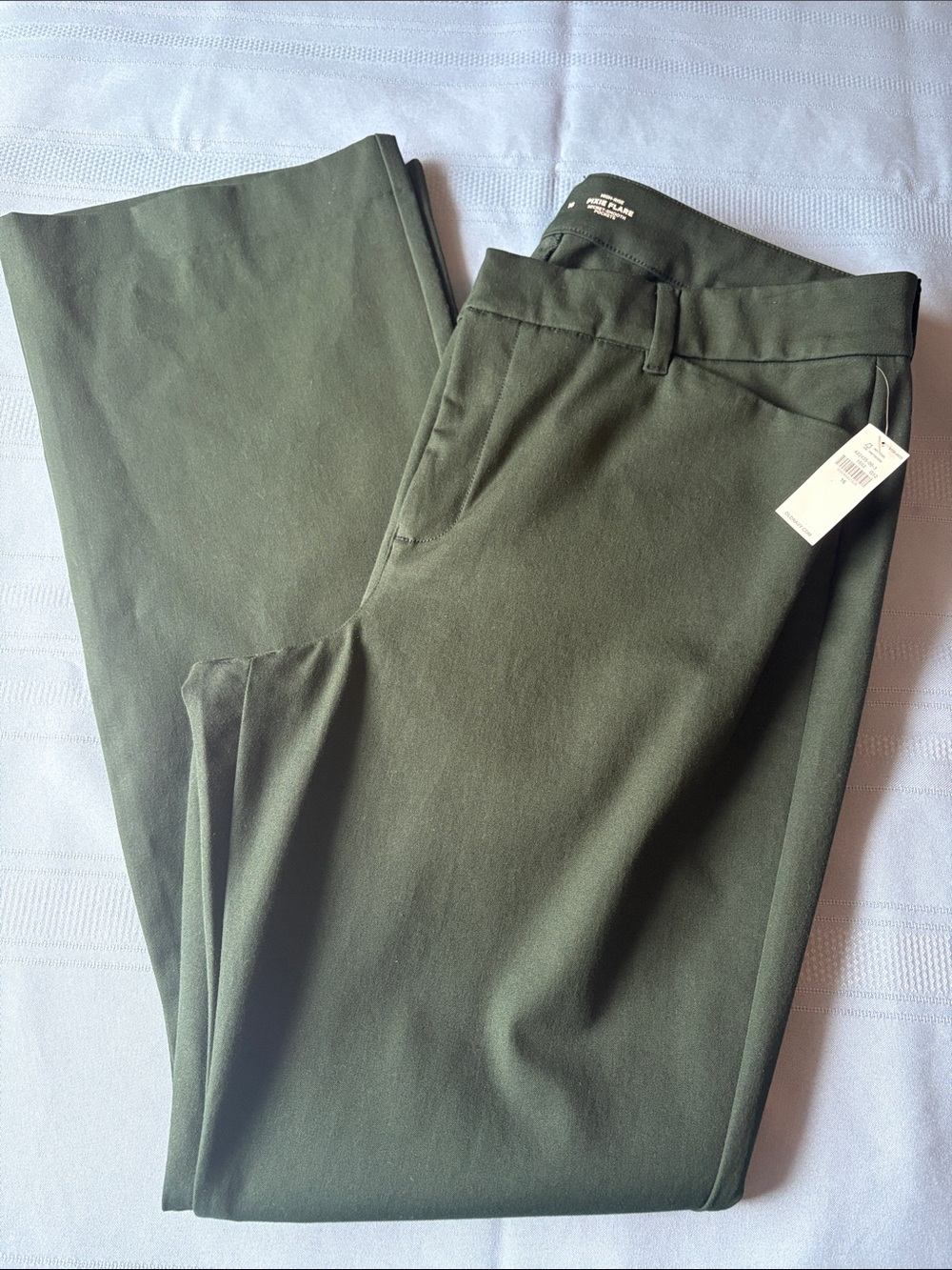 Old Navy High Rise Pixie Flare Womens Green Dress Pants